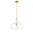 Millennium Lighting Madelynn 1Lt Pendant, Vintage Brass/Clear