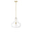 Millennium Lighting Madelynn 1Lt Pendant, Vintage Brass/Clear