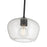 Millennium Lighting Pomari 1Lt 8" Pendant, Black/Clear Textured
