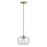 Millennium Lighting Pomari 1Lt 8" Pendant, Brass/Clear Textured