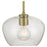 Millennium Lighting Pomari 1Lt 8" Pendant, Brass/Clear Textured