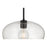 Millennium Lighting Pomari 1Lt 11" Pendant, Black/Clear Textured