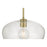 Millennium Lighting Pomari 1Lt 11" Pendant, Brass/Clear Textured