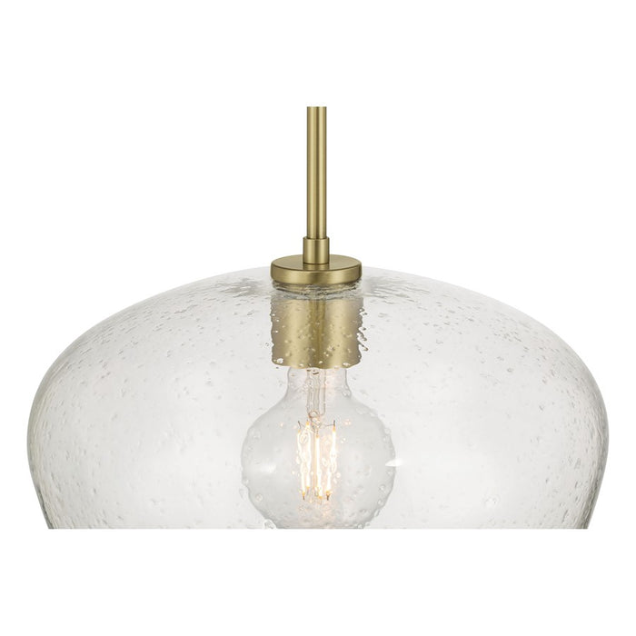 Millennium Lighting Pomari 1Lt 11" Pendant, Brass/Clear Textured