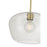 Millennium Lighting Pomari 1Lt 11" Pendant, Brass/Clear Textured