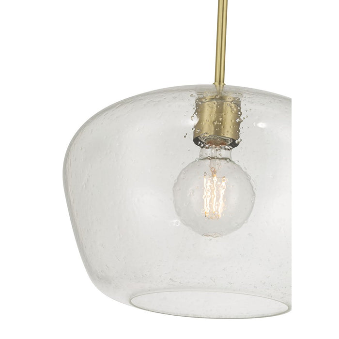 Millennium Lighting Pomari 1Lt 11" Pendant, Brass/Clear Textured
