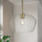Millennium Lighting Pomari 1Lt 11" Pendant, Brass/Clear Textured