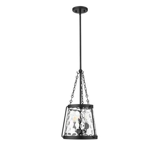 Millennium Lighting Adabella 3Lt Pendant, Black/Clear - 20403-MB