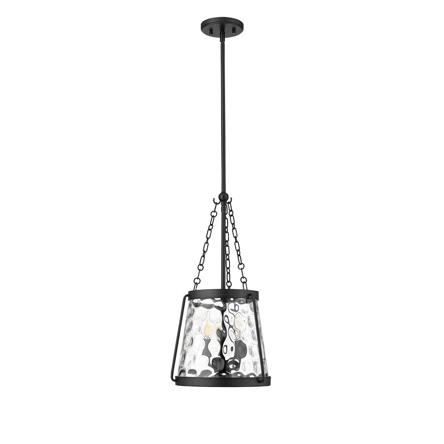 Millennium Lighting Adabella 3Lt Pendant, Black/Clear - 20403-MB