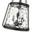 Millennium Lighting Adabella 3Lt Pendant, Black/Clear