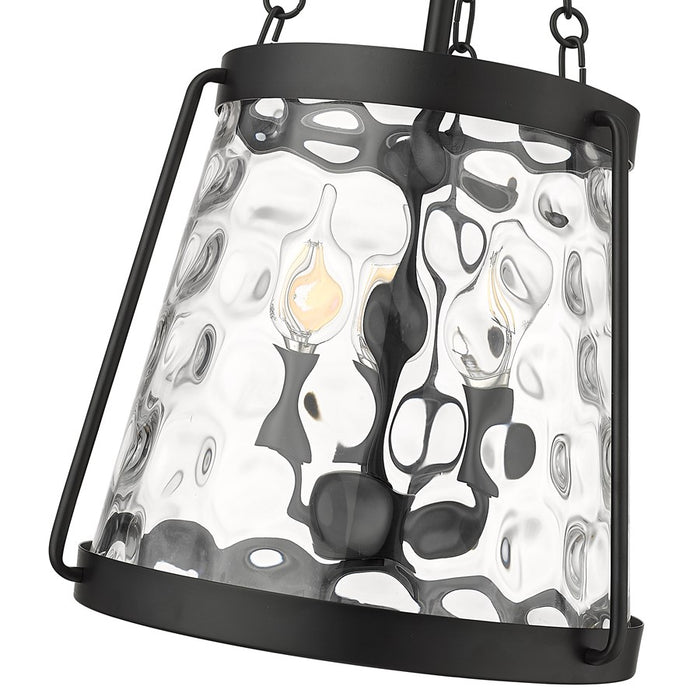 Millennium Lighting Adabella 3Lt Pendant, Black/Clear