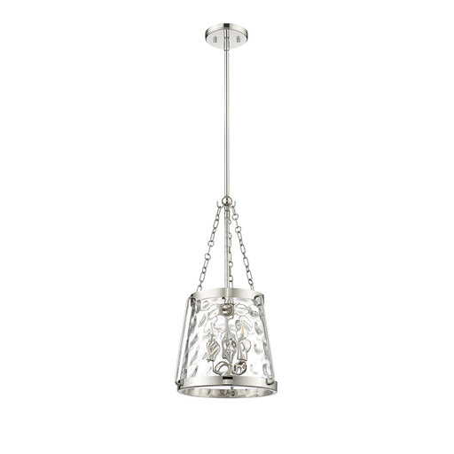 Millennium Lighting Adabella 3Lt Pendant, Polished Nickel/Clear