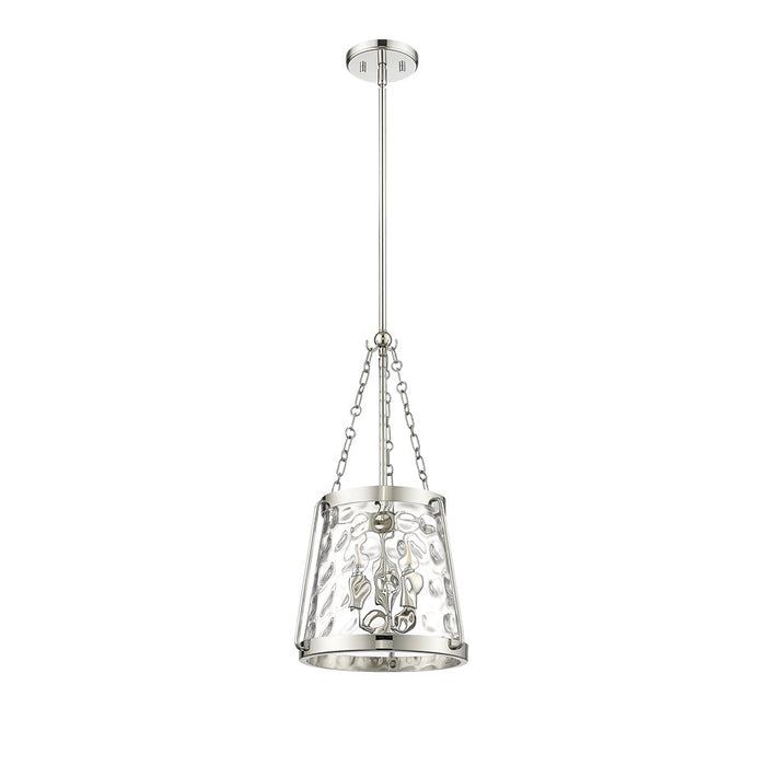 Millennium Lighting Adabella 3Lt Pendant, Polished Nickel/Clear