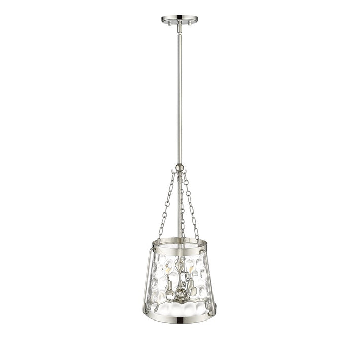 Millennium Lighting Adabella 3Lt Pendant, Polished Nickel/Clear