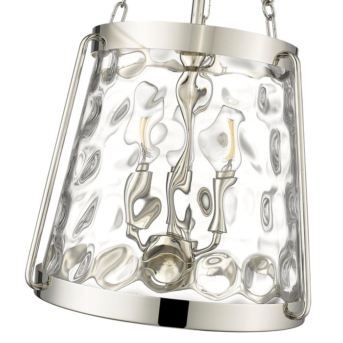 Millennium Lighting Adabella 3Lt Pendant, Polished Nickel/Clear