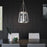 Millennium Lighting Adabella 3Lt Pendant, Polished Nickel/Clear