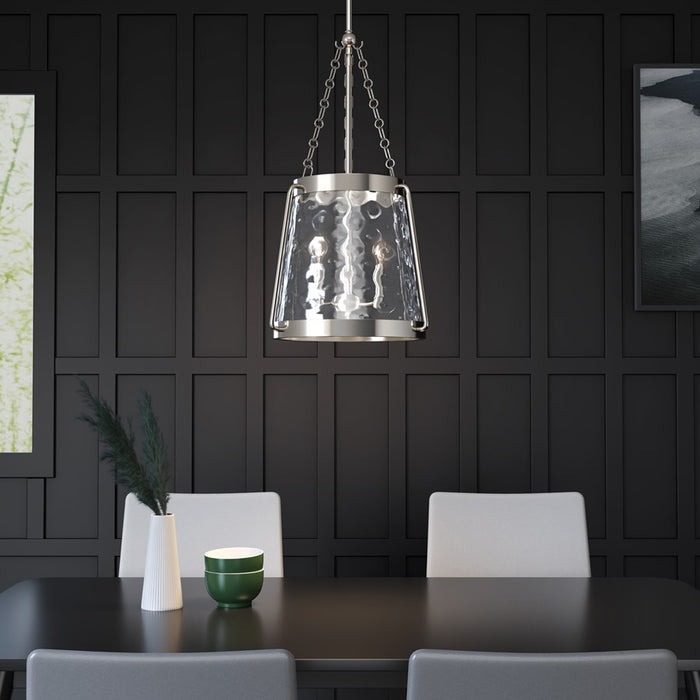 Millennium Lighting Adabella 3Lt Pendant, Polished Nickel/Clear