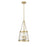 Millennium Lighting Adabella 3Lt Pendant, Vintage Brass/Clear - 20403-VB