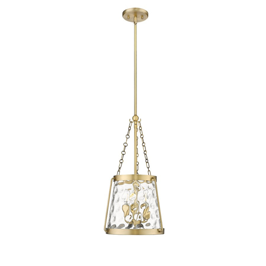 Millennium Lighting Adabella 3Lt Pendant, Vintage Brass/Clear - 20403-VB