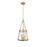 Millennium Lighting Adabella 3Lt Pendant, Vintage Brass/Clear