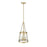 Millennium Lighting Adabella 3Lt Pendant, Vintage Brass/Clear
