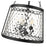 Millennium Lighting Adabella 5Lt Pendant, Black/Clear