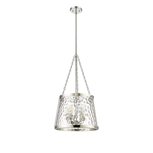 Millennium Lighting Adabella 5Lt Pendant, Polished Nickel/Clear