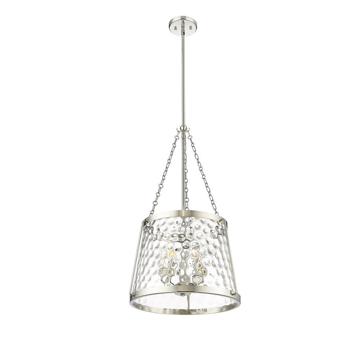 Millennium Lighting Adabella 5Lt Pendant, Polished Nickel/Clear