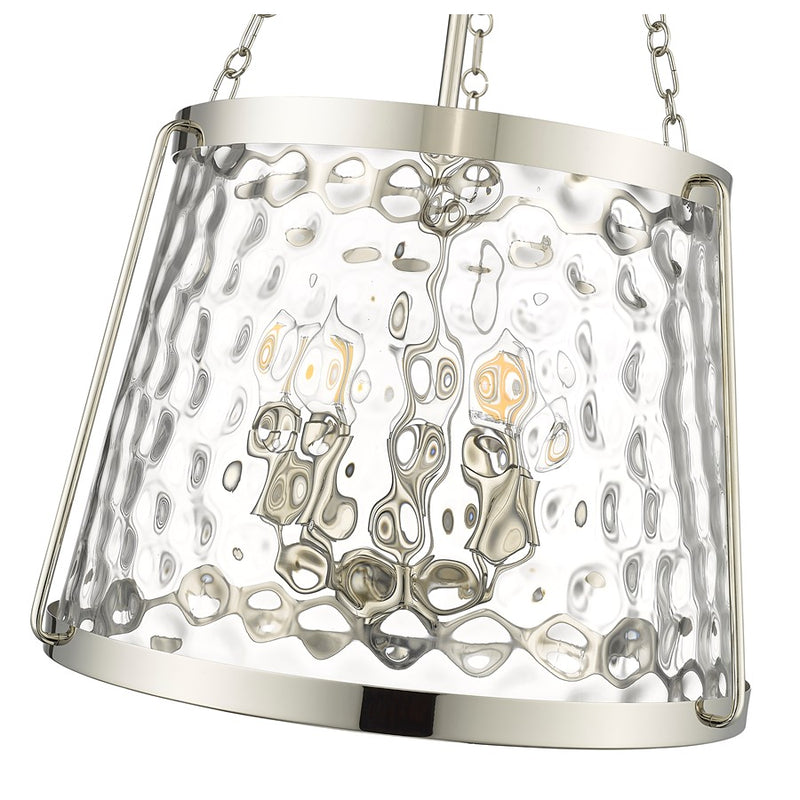 Millennium Lighting Adabella 5Lt Pendant, Polished Nickel/Clear