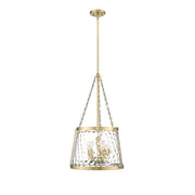 Millennium Lighting Adabella 5Lt Pendant, Vintage Brass/Clear - 20405-VB