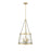 Millennium Lighting Adabella 5Lt Pendant, Vintage Brass/Clear - 20405-VB