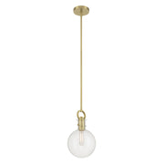 Millennium Lighting Glanora 1Lt Pendant, Brass/Clear Seeded - 204101-VB
