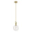 Millennium Lighting Glanora 1Lt Pendant, Brass/Clear Seeded - 204101-VB
