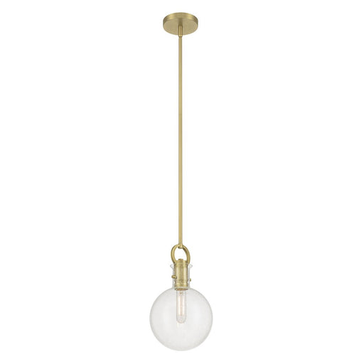 Millennium Lighting Glanora 1Lt Pendant, Brass/Clear Seeded - 204101-VB