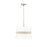 Millennium Lighting Kimbry 3Lt Pendant, Brushed Nickel/Linen - 20503-BN