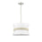 Millennium Lighting Kimbry 3Lt Pendant, Brushed Nickel/Linen