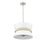 Millennium Lighting Kimbry 3Lt Pendant, Brushed Nickel/Linen