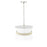 Millennium Lighting Kimbry 3Lt Pendant, Brushed Nickel/Linen