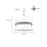 Millennium Lighting Kimbry 3Lt Pendant, Brushed Nickel/Linen
