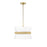 Millennium Lighting Kimbry 3Lt Pendant, Vintage Brass/Linen - 20503-VB