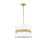 Millennium Lighting Kimbry 3Lt Pendant, Vintage Brass/Linen