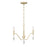 Millennium Lighting Aureline 3Lt Chandelier, Aged Silver