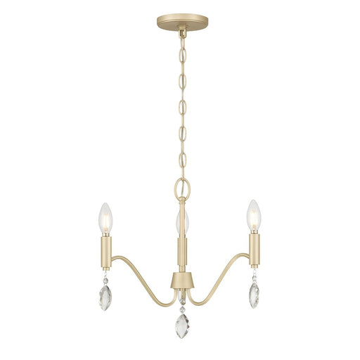 Millennium Lighting Aureline 3Lt Chandelier, Aged Silver