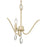 Millennium Lighting Aureline 3Lt Chandelier, Aged Silver