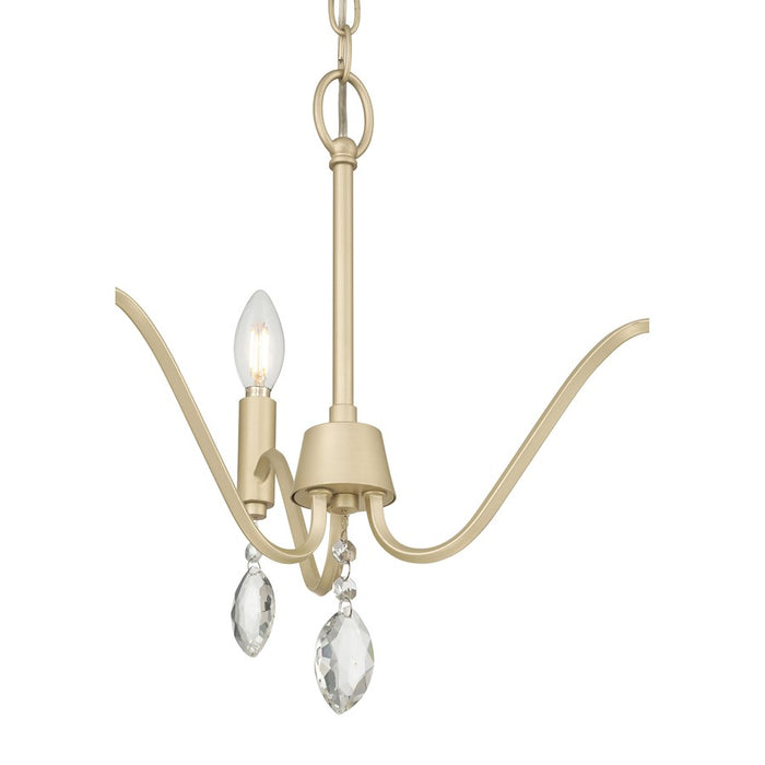 Millennium Lighting Aureline 3Lt Chandelier, Aged Silver