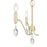 Millennium Lighting Aureline 3Lt Chandelier, Aged Silver
