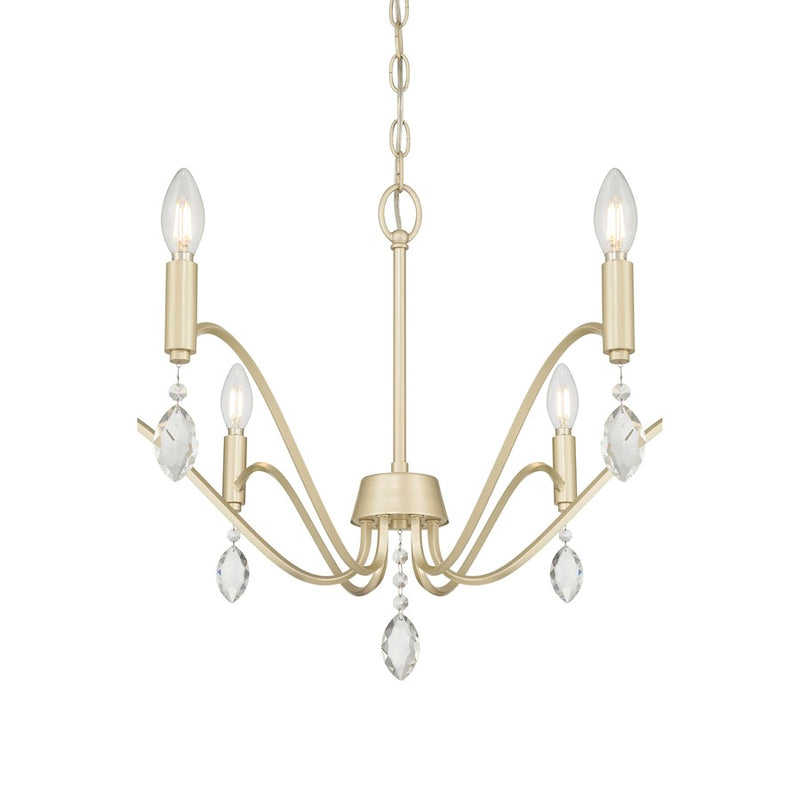 Millennium Lighting Aureline 6Lt Chandelier, Aged Silver