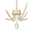 Millennium Lighting Aureline 6Lt Chandelier, Aged Silver