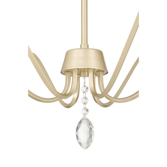 Millennium Lighting Aureline 6Lt Chandelier, Aged Silver