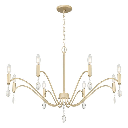 Millennium Lighting Aureline 8Lt Chandelier, Aged Silver - 205108-AGSI
